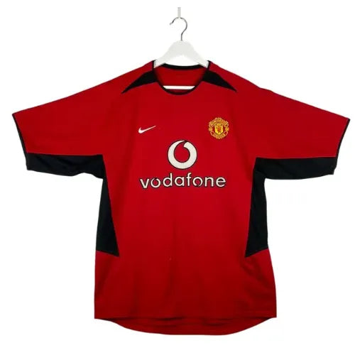 Camiseta Manchester United Primera Equipación 02/03 Retro - Roja