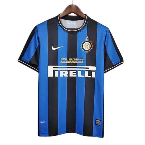 Camiseta Inter Milán Primera Equipación 09/10 Retro - Azul e Negra