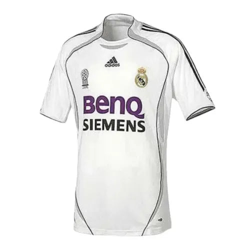 Camiseta Real Madrid Primera Equipación 06/07 Retro - Blanca