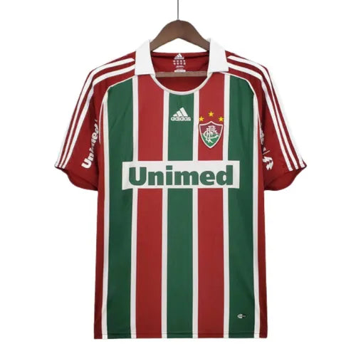 Camiseta Fluminense Primera Equipación 08/09 Retro - Vinho e Verde