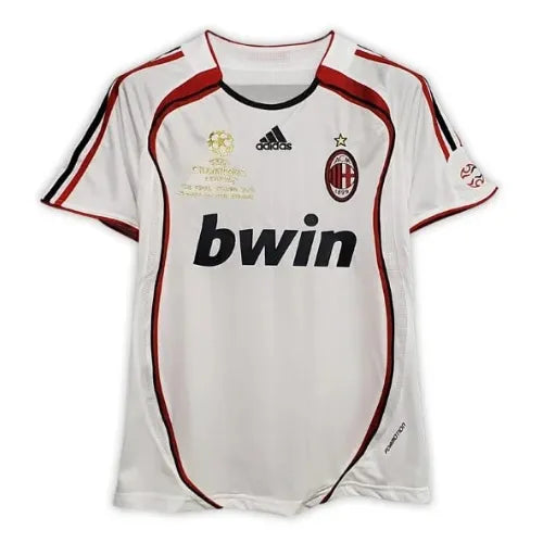 Camiseta Milan Segunda Equipación 06/07 Retro - Blanca