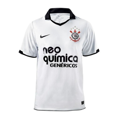 Camiseta Corinthians Primera Equipación 2011 Retro - Blanca