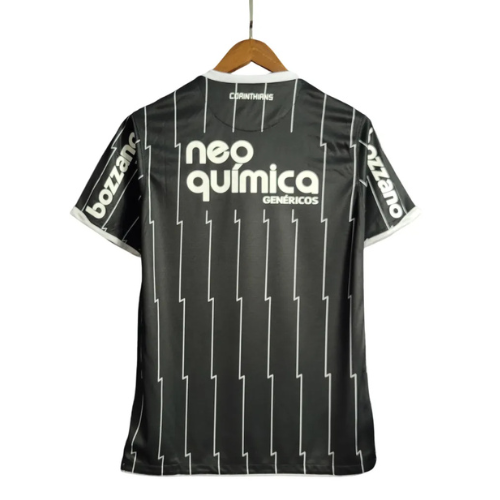 Camiseta Corinthians Segunda Equipación 11/12 Retro - Negra