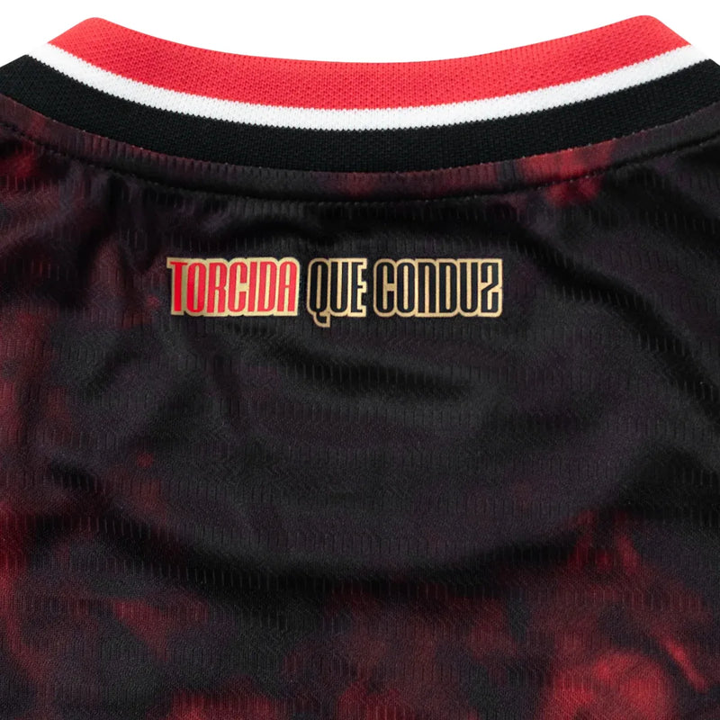 Camiseta São Paulo Mujer Tercera Equipación 24/25 - Negra e Roja
