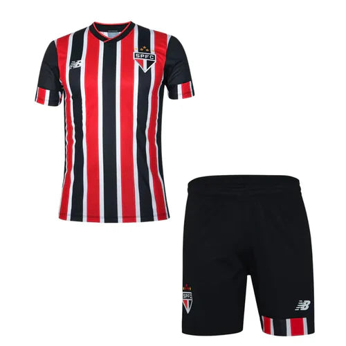 Conjunto Infantil São Paulo II 24/25 - Rojo e Blanco