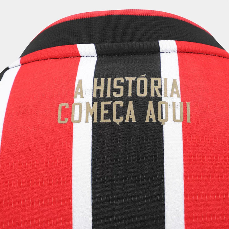 Camiseta São Paulo Mujer Segunda Equipación 24/25 - Roja e Blanca