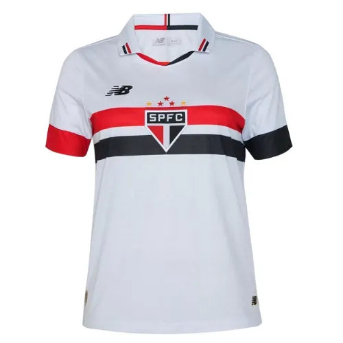 Camiseta São Paulo Mujer Primera Equipación 24/25 - Blanca