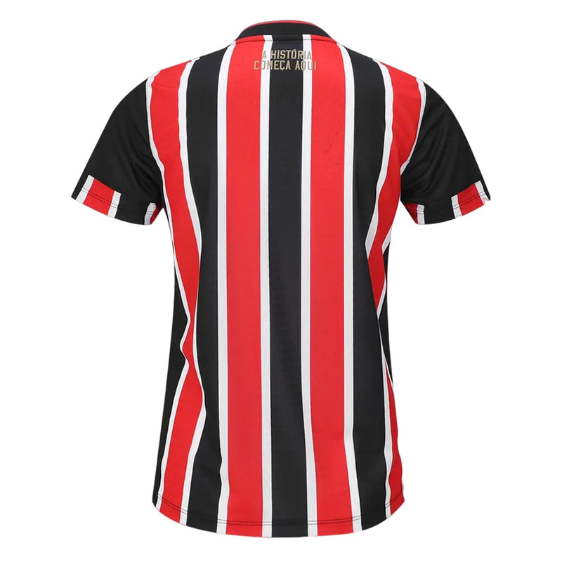 Camiseta São Paulo Mujer Segunda Equipación 24/25 - Roja e Blanca