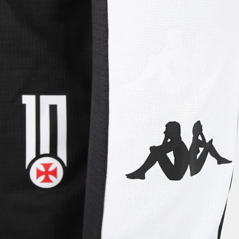 Camiseta Vasco Primera Equipación 24/25 Manga Larga - Negra e Blanca
