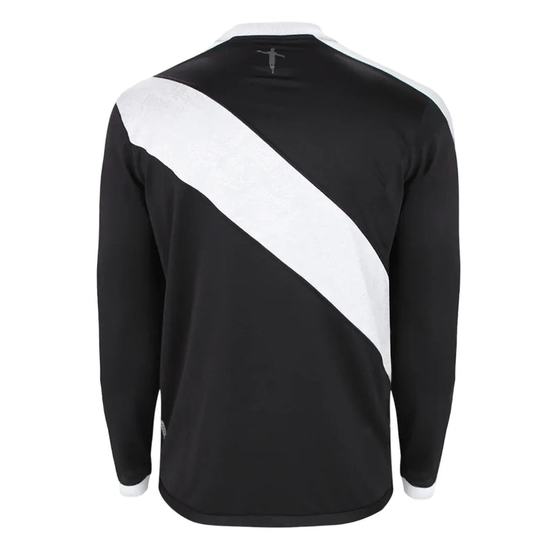 Camiseta Vasco Primera Equipación 24/25 Manga Larga - Negra e Blanca
