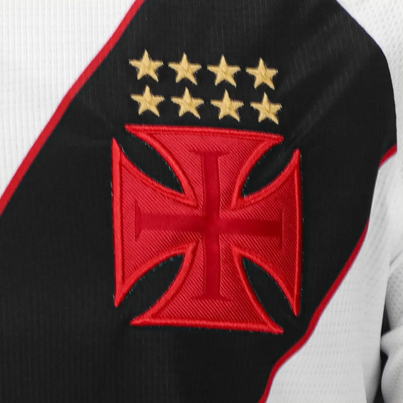 Camiseta Vasco Segunda Equipación 24/25 - Blanca e Negra